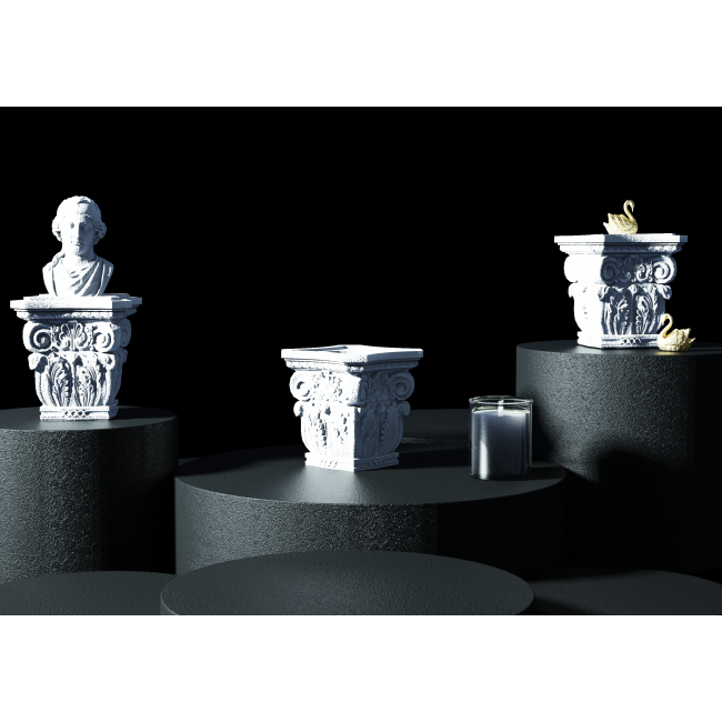 C&H Exclusive Goddess with Baby Candle Multi Designs Cement Concrete Ceramic Natural Soy Wax Candle Virgin Mary Goddess
