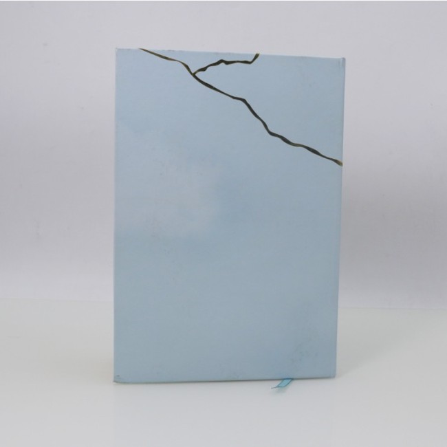 C&H New Arrival Pu Leather Cracked Notebook Festival Gift Customized Spirit Healing Natural Crystal Journal