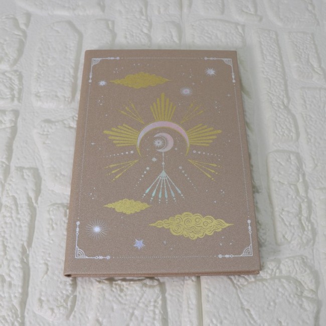 C&H New Arrival Pu Leather Cracked Notebook Festival Gift Customized Spirit Healing Natural Crystal Journal