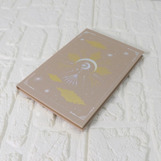 C&H New Arrival Pu Leather Cracked Notebook Festival Gift Customized Spirit Healing Natural Crystal Journal