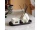 C&H Unique Design Customs Reed Diffuser Candle Set Home Decoration Fragrance Essential Oil Ceramic Reed Diffuser Candle