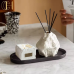 C&H Unique Design Customs Reed Diffuser Candle Set Home Decoration Fragrance Essential Oil Ceramic Reed Diffuser Candle