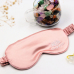 C&H Custom Pink Eye Mask Gift Set Eye Mask Storage High Quality Real Silk Crystal Eye Mask for Adult