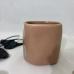 C&H High Quality Refillable Artistic Glazed Ceramic Candle Vessel Asymmetrical Wax Candle Container