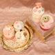 C&H Cute Candy Ice Cream Shape Cup Candle Transparent Glass Candle Holder Home Atmosphere Decoration Candle Jar