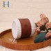 CHHC Leather Wrapped Ceramic Candle Jar Custom Leather Ceramic Candle Container for Home Deco