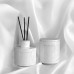 Custom Luxury Custom Logo Ceramic Jar Natural Plant Oil Pure Candle Soy Wax Scented Candle and Reed DIffuser With Gift Box