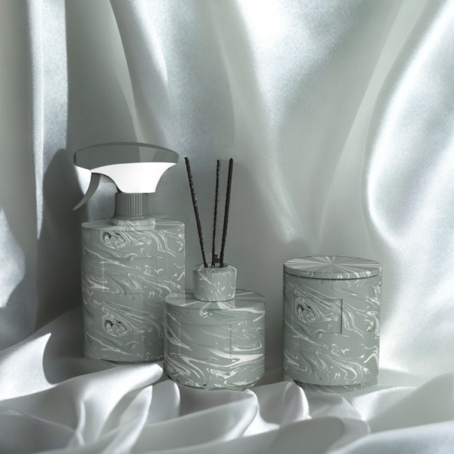 Custom Luxury Custom Logo Ceramic Jar Natural Plant Oil Pure Candle Soy Wax Scented Candle and Reed DIffuser With Gift Box