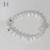 C&H Round Crystal Beaded Bracelet Evil Eye Moon Charm Crystal Beads Bracelets for Birthday Gift