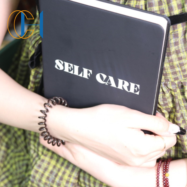 C&H Custom Personalized Hardcover Printed Daily Self care Planner Journal Notebook