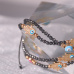 C&H Customized Design Handmade String Seed Beads Evil Eye Bracelet Multi Layered Devil Eye Bracelet