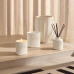 C&H Customized Embossed Logo Scented Soy Wax Candle Jar Ceramic Vertical Grain Candle Reed Diffuser for Home Deco