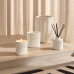 C&H Customized Embossed Logo Scented Soy Wax Candle Jar Ceramic Vertical Grain Candle Reed Diffuser for Home Deco