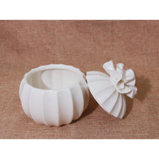 C&H Wholesale Custom Logo Customized Acceptable Cement  Ceramic Soy Wax Scented Candle Jar Home Deco