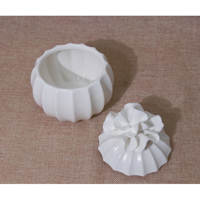 C&H Wholesale Custom Logo Customized Acceptable Cement  Ceramic Soy Wax Scented Candle Jar Home Deco