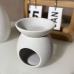 C&H Wholesale Round Shape Ceramic Oil Burner Wax Melt Burners With 3 Holes for Home Decoration