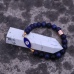 C&H Bohemian Style Braided Hand Rope Blue Crystal Beaded Bracelet Vintage Evil Eye Butterfly Bracelet