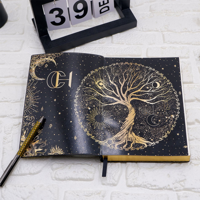 C&H Wholesale Linen A5 PU Leather Cover Manifest Journal Gift Set Custom Hardcover Self Care Custom Notebook Printing