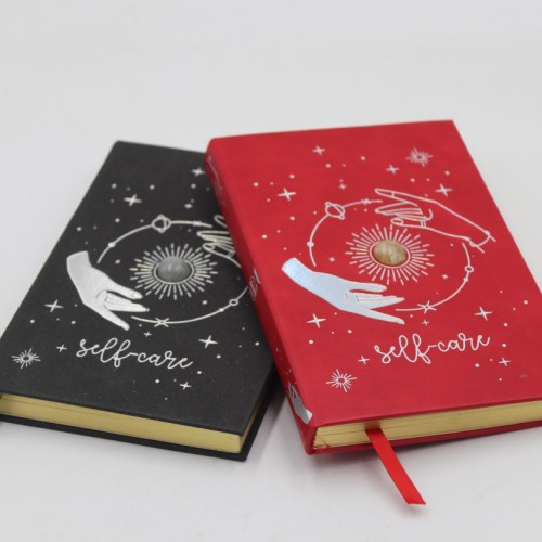 C&H Wholesale Linen A5 PU Leather Cover Manifest Journal Gift Set Custom Hardcover Self Care Custom Notebook Printing