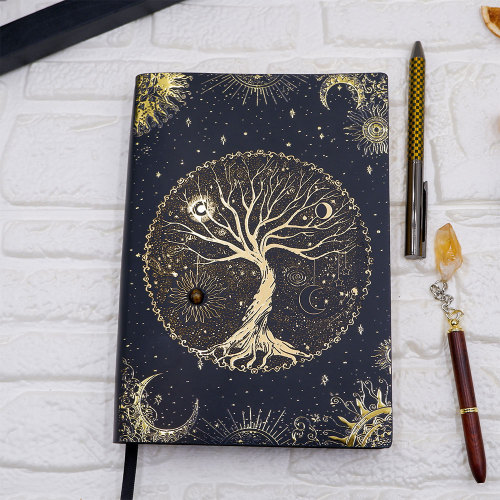 C&H Wholesale Linen A5 PU Leather Cover Manifest Journal Gift Set Custom Hardcover Self Care Custom Notebook Printing