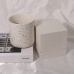 C&H Fashion Large Capacity Candle Jar White Cement Candle Container Diy Logo Home Deco Gift