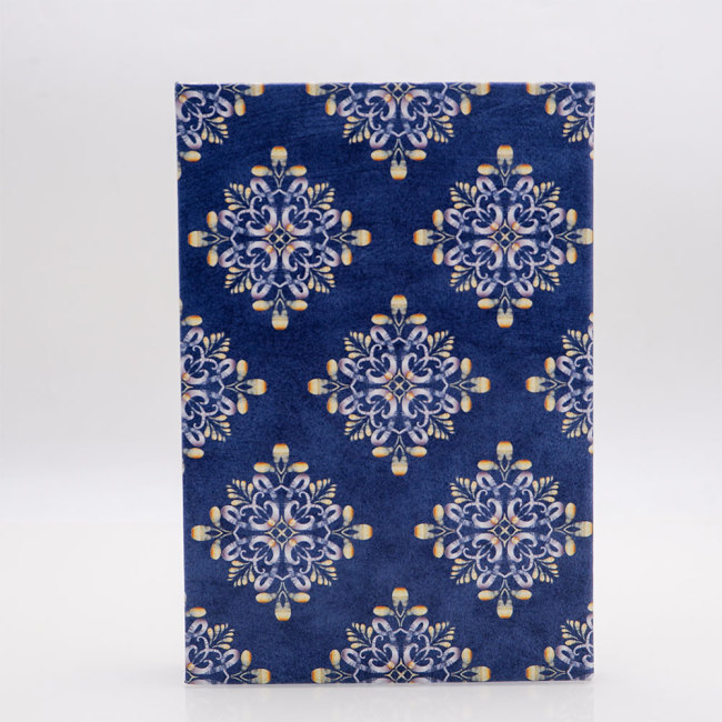 C&H Flannel Custom Pattern Journal Original Ornate Floral Design Notebook Personalized Embossed Cover Writing Notebook Gift