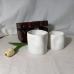 C&H White Scented Reed Diffuser for Home Luxury Ceramic Candle Jar Reed Diffuser Set Lavender Spa