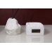 C&H White Scented Reed Diffuser for Home Luxury Ceramic Candle Jar Reed Diffuser Set Lavender Spa