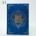 C&H Customized Logo Hamsa Hand Printed Cover Journal | Lapis Lazuli Embedded Notebook Esoteric Spiritual Writing Companion