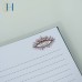 C&H Customized Logo Hamsa Hand Printed Cover Journal | Lapis Lazuli Embedded Notebook Esoteric Spiritual Writing Companion