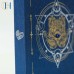 C&H Customized Logo Hamsa Hand Printed Cover Journal | Lapis Lazuli Embedded Notebook Esoteric Spiritual Writing Companion