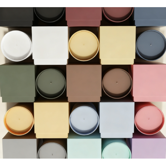 Customizable Brand Soy Wax Candles Gift Box Packaging Assorted Colors Wholesale Bestseller