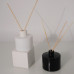 C&H Custom Round White Color Reed Diffuser Glass Bottle Logo Customized Ceramic Reed Diffuser Bottle for Home Deco