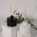 C&H Custom Round White Color Reed Diffuser Glass Bottle Logo Customized Ceramic Reed Diffuser Bottle for Home Deco