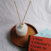 C&H Custom Round White Color Reed Diffuser Glass Bottle Logo Customized Ceramic Reed Diffuser Bottle for Home Deco