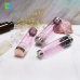 C&H Customized Logo Capacity Crystal Water Bottle Rose Quartz Gemstone Infused Healing Glass Crystal Water Bottle With Lid