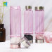 C&H Customized Logo Capacity Crystal Water Bottle Rose Quartz Gemstone Infused Healing Glass Crystal Water Bottle With Lid