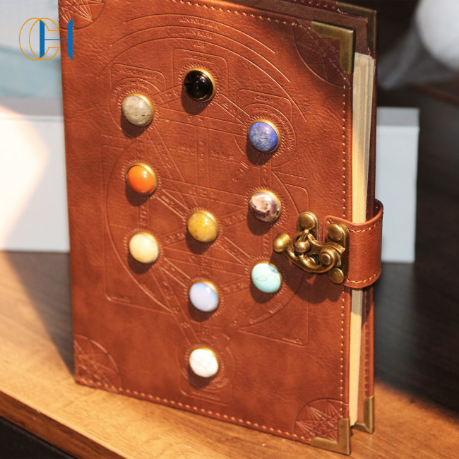 C&H Customizable Hardcover Phoenix Journal Note Book Embossed Cover Seven Chakra Spiritual Journal Best Gift