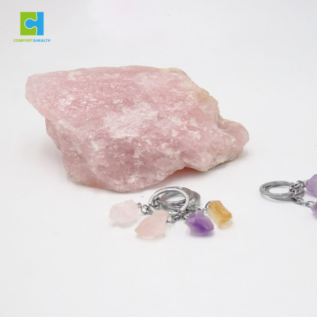 C&H New Arrival Design Crystal Stone Keychain Natural Stone Tassel Keychain for Bag
