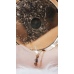 C&H 18k Gold Plated Link Chain Crystal Beaded DIY Pyramid Style Letterpress Printing Double Layered Bracelet