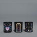 C&H Mystical Evil Eye Scented Candle Artistic Black Jar Aromatherapy Candle Container for Home Decoration