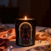 C&H Mystical Evil Eye Scented Candle Artistic Black Jar Aromatherapy Candle Container for Home Decoration