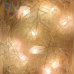 C&H Natural Shining Stone Rose Quartz Fairy String Lights with Remote for Bedroom Party Christmas Decor