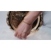 C&H 18k Gold Plated Colored Heart Chain Bracelet Love Heart Seed Beaded Bracelet for Girls