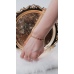 C&H 18k Gold Plated Colored Heart Chain Bracelet Love Heart Seed Beaded Bracelet for Girls