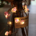C&H Natural Amethyst Decorative String Lights Raw Stones 20LEDs With Battery Operated for Room Wedding Valentines Day Decor