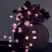C&H Natural Amethyst Decorative String Lights Raw Stones 20LEDs With Battery Operated for Room Wedding Valentines Day Decor