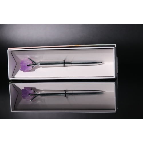 C&H Pink Crystal Metal Ballpoint Pen Touch Customized Logo Brand Diamond Crystal Pen
