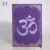 C&H Leather Cover Chakra Yoga Notebook Symbol Meditating Silhouette Cover Journal Spiritual Wellness Writing