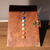 C&H High Level 7 Chakra Crystal Leather Journal B5-Handcrafted Gemstones Mandala Embossed Symbol Spiritual Meditation Notebook